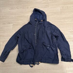 Polo Ralph Lauren Navy Zip-Front Hooded Storm Jacket